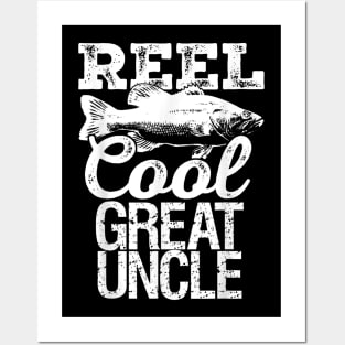 Reel Cool Great Uncle Fishing Outdoor Angler Posters and Art